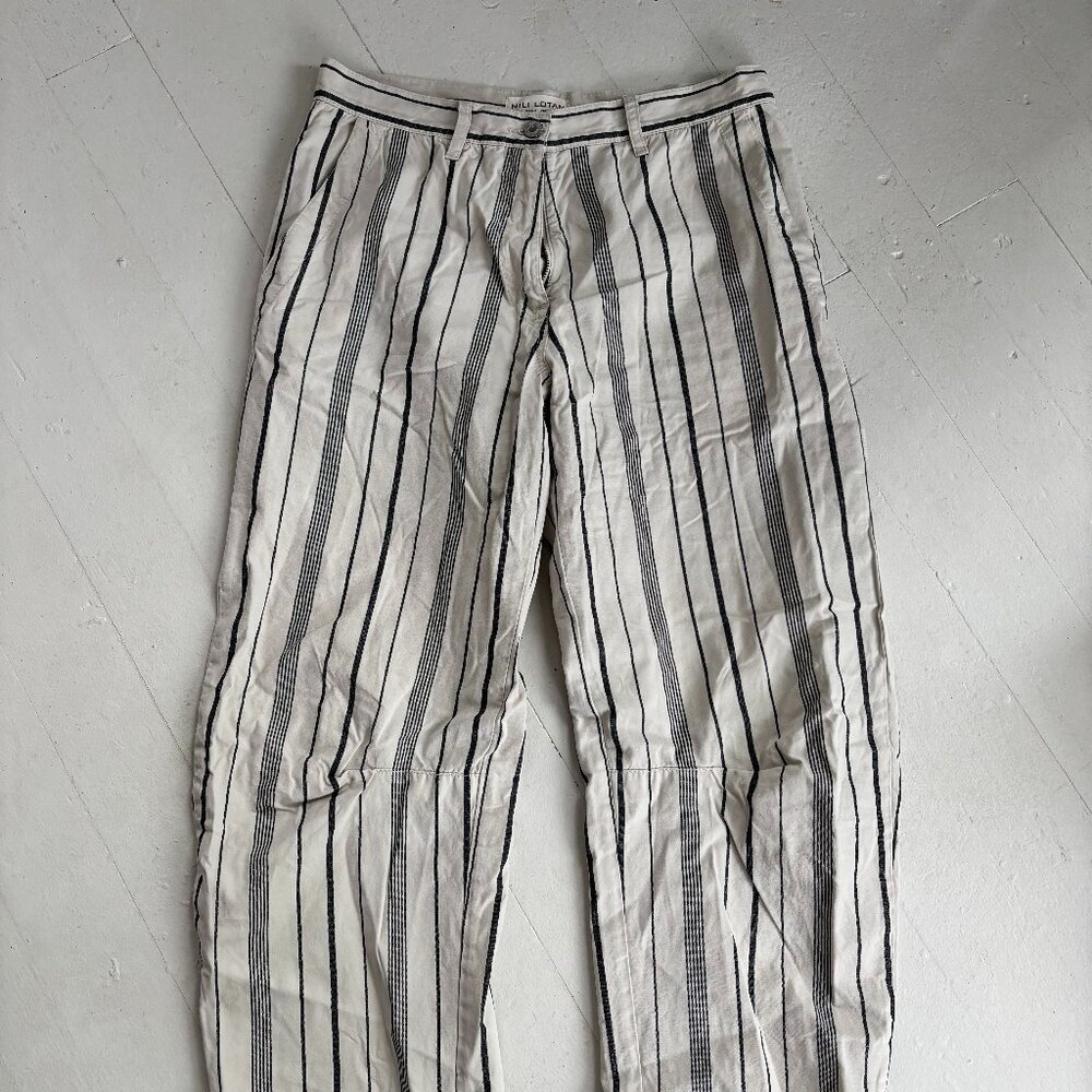 Nili Lotan Striped Shon Pants - Size 4